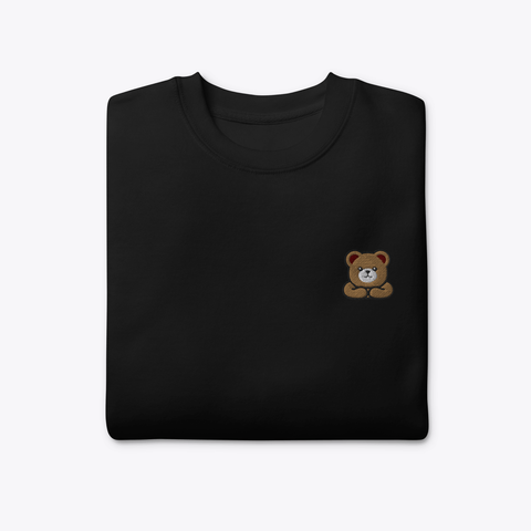 Brown Bear Embroidered Sweatshirt