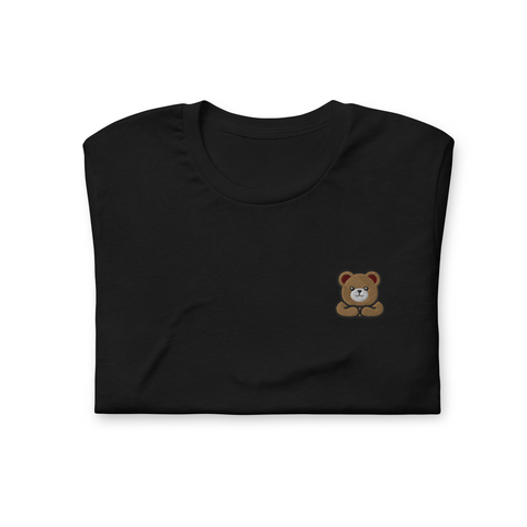 Brown Bear Embroidered T-shirt