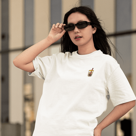 Bubble Tea Embroidered T-shirt