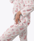 Bunny-Womens-Pajama-Light-Pink-Semi-Side-View