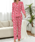 Bunny-Womens-Pajama-Coral-Front-View