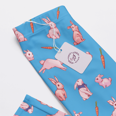 Bunny-Womens-Pajama-Sky-Blue-Closeup-Product-View