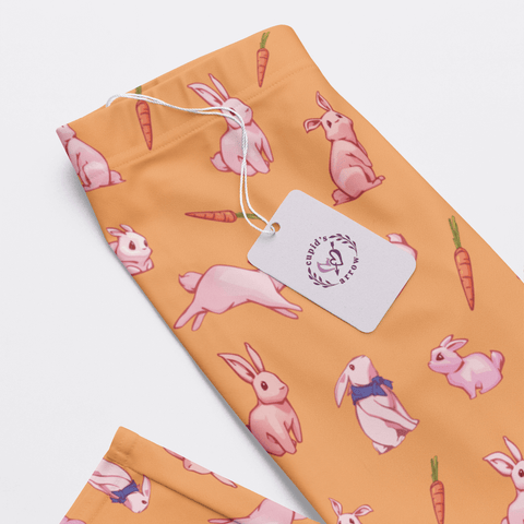 Bunny-Womens-Pajama-Peach-Closeup-Product-View