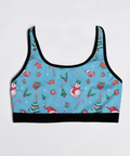 Christmas-Womens-Bralette-Sky-Blue-Product-Front-View