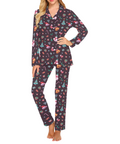 Christmas-Womens-Pajama-Dark-Purple-Front-View