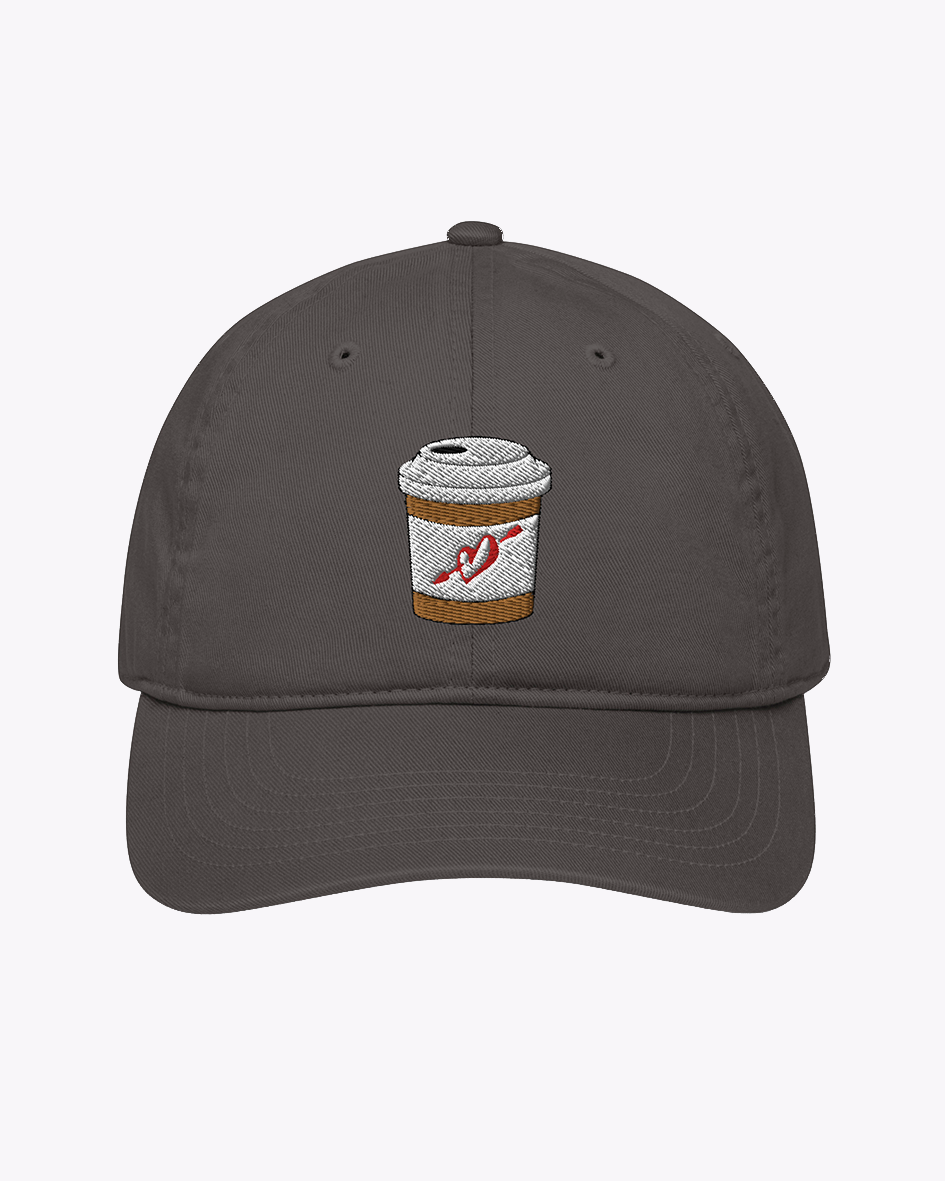 Embroidered Coffee Cup Hat