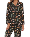 Country-Womens-Pajama-Black-Front-View