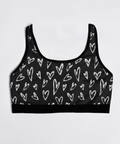 Crazy-Hearts-Womens-Bralette-Black-Product-Front-View