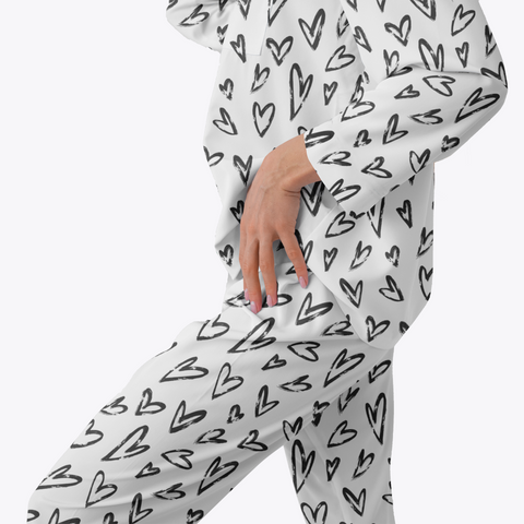 Crazy Hearts Women's Pajama Set