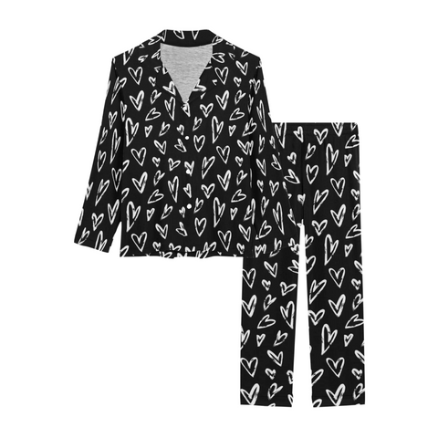 Crazy Hearts Women's Pajama Set