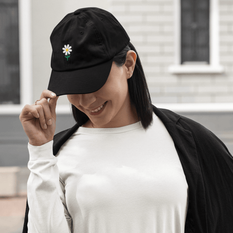 Daisy Embroidered Dad Hat