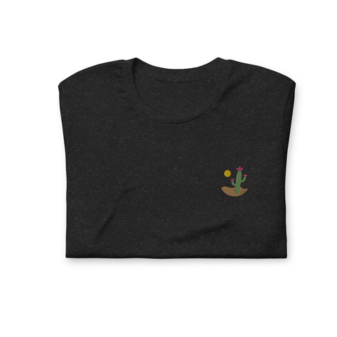 Desert Cactus Embroidered T-shirt