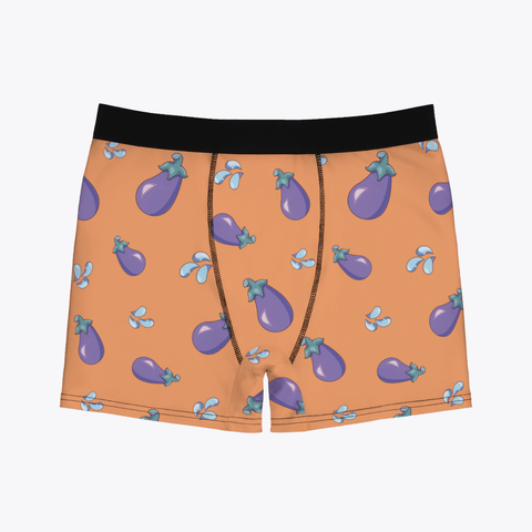Eggplant Emoji Men's Boxer Briefs