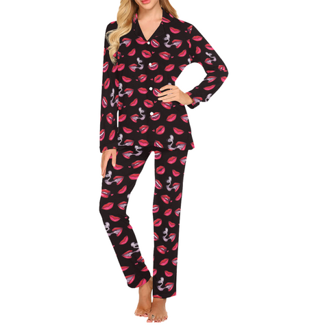 Fatal-Attraction-Womens-Pajama-Black-Front-View