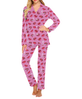 Fatal-Attraction-Womens-Pajama-Hot-Pink-Front-View