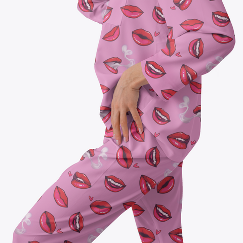 Fatal-Attraction-Womens-Pajama-Hot-Pink-Semi-Side-View
