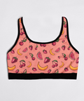 Fruit-Punch-Womens-Bralette-Coral-Product-Front-View