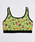Fruit-Punch-Womens-Bralette-Lime-Green-Prodcut-Front-View