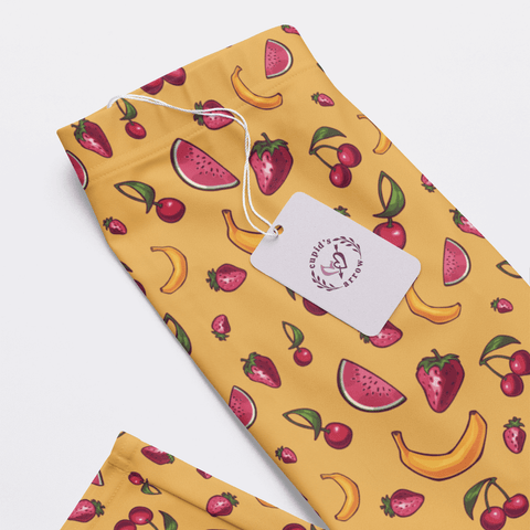 Fruit-Punch-Womens-Pajama-Yellow-Closeup-Product-View