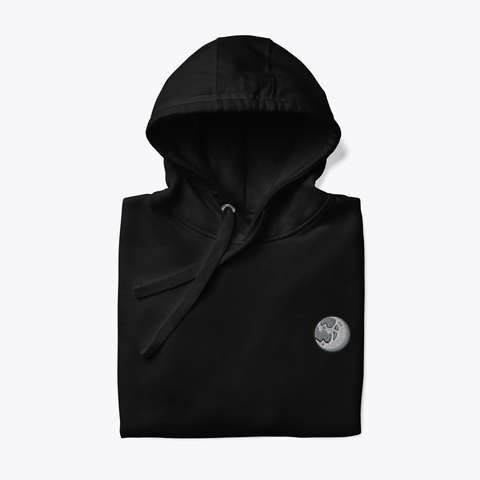 Full Moon Embroidered Hoodie