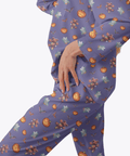 Halloween-Womens-Pajama-Purple-Semi-Side-View