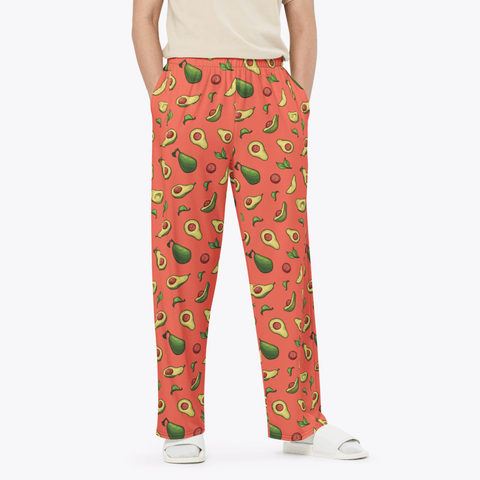 Happy-Avocado-Mens-Pajama-Lifestyle-Orange-Front-View