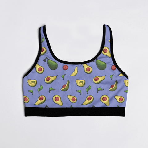 Happy-Avocado-Womens-Bralette-Lavender-Product-Front-View