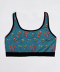 House-Plant-Womens-Bralette-Teal-Product-Front-View
