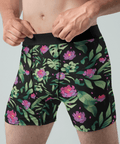 Jungle-Flower-Mens-Boxer-Briefs-Black-Pink-Half-Side-View