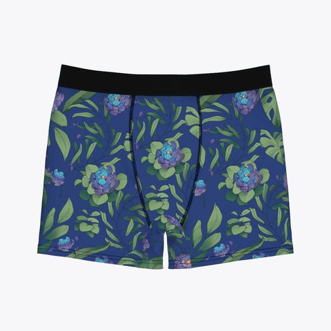 Jungle-Flower-Mens-Boxer-Briefs-Blue-Purple-Product-Front-View