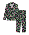 Jungle-Flower-Womens-Pajama-Black-Pink-Product-View