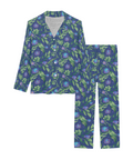 Jungle-Flower-Womens-Pajama-Blue-Purple-Product-View