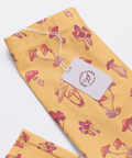 Mushroom-Womens-Pajama-Yellow-Closeup-Product-View
