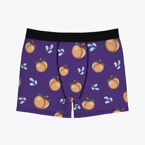 Peach Emoji Men's Boxer Briefs
