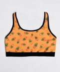 Pineapple-Womens-Bralette-Orange-Product-Front-View