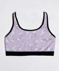 Retro-Ghost-Womens-Bralette-Lavender-Product-Front-View