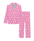 Retro-Ghost-Womens-Pajama-Pink-Product-View
