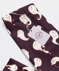 Retro-Ghost-Womens-Pajama-Midnight-Purple-Closeup-Product-View