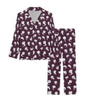 Retro-Ghost-Womens-Pajama-Midnight-Purple-Product-View