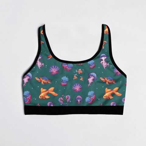 Sea-Life-Womens-Bralette-Sea-Moss-Green-Product-Front-View