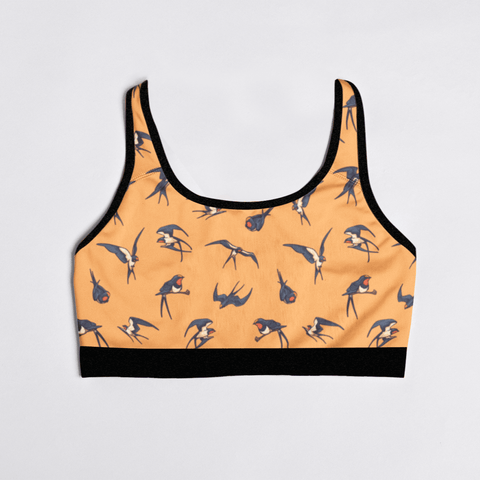 Sparrow-Womens-Bralette-Yellow-Product-Front-View