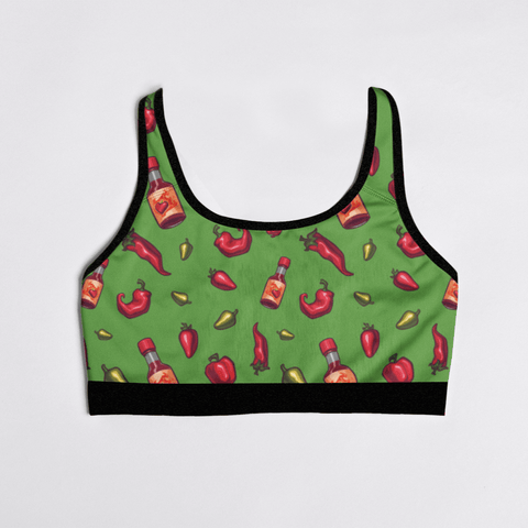 Spicy-Womens-Bralette-Light-Green-Product-Front-View