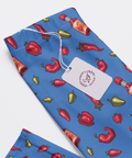 Spicy-Womens-Pajama-Blue-Closeup-Product-View