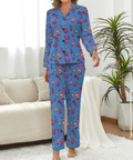 Spicy-Womens-Pajama-Blue-Front-View