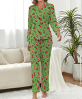 Spicy-Womens-Pajama-Light-Green-Front-View