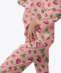 Strawberry-Womens-Pajama-Coral-Semi-Side-View