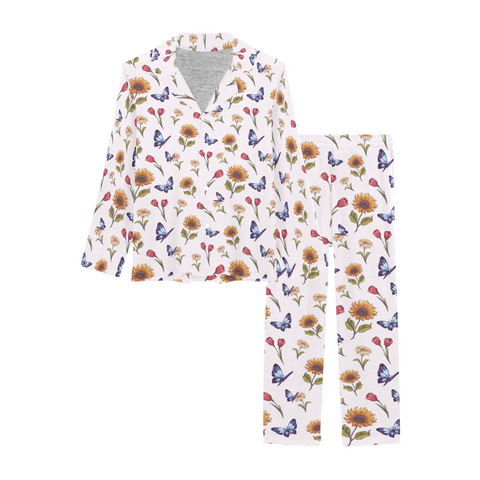 Summer-Garden-Womens-Pajama-White-Product-View