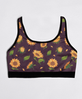Sunflower-Womens-Bralette-Dark-Purple-Product-Front-View