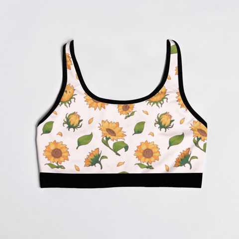 Sunflower-Womens-Bralette-Snow-Product-Front-View
