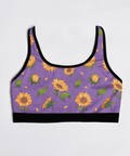 Sunflower-Womens-Bralette-Lavender-Product-Front-View
